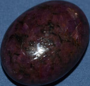 Ruby Soap-Shaped Palm Stone #3
