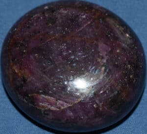 Ruby Soap-Shaped Palm Stone #7