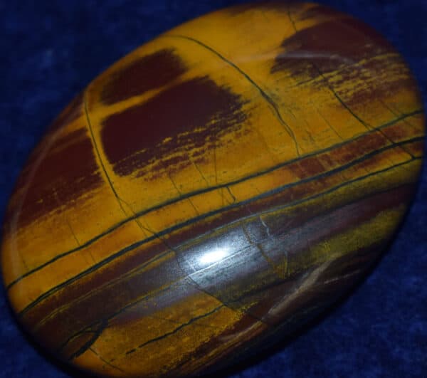 Large Soap-Shaped Hematite and Jasper Palm Stone #10
