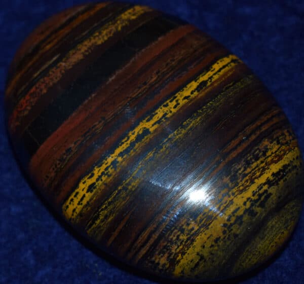 Large Soap-Shaped Hematite and Jasper Palm Stone #11
