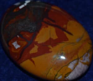 Large Soap-Shaped Hematite and Jasper Palm Stone #12