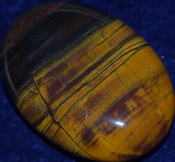 Large Soap-Shaped Hematite and Jasper Palm Stone #15
