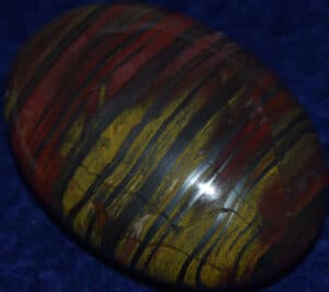 Large Soap-Shaped Hematite and Jasper Palm Stone #17
