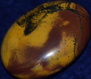 Large Soap-Shaped Hematite and Jasper Palm Stone #19