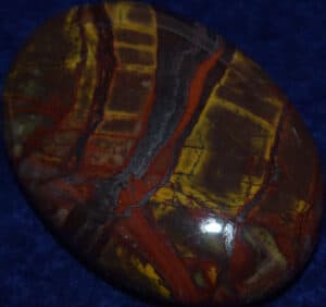 Large Soap-Shaped Hematite and Jasper Palm Stone #3