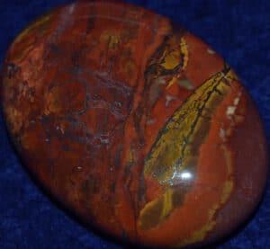 Large Soap-Shaped Hematite and Jasper Palm Stone #5