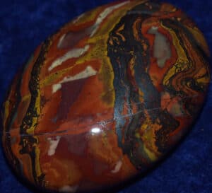 Large Soap-Shaped Hematite and Jasper Palm Stone #7