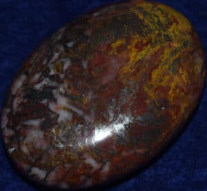 Large Soap-Shaped Hematite and Jasper Palm Stone #9