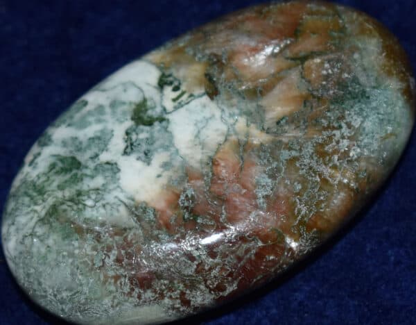 Celadonite with Stilbite Soap-Shaped Palm Stone #10
