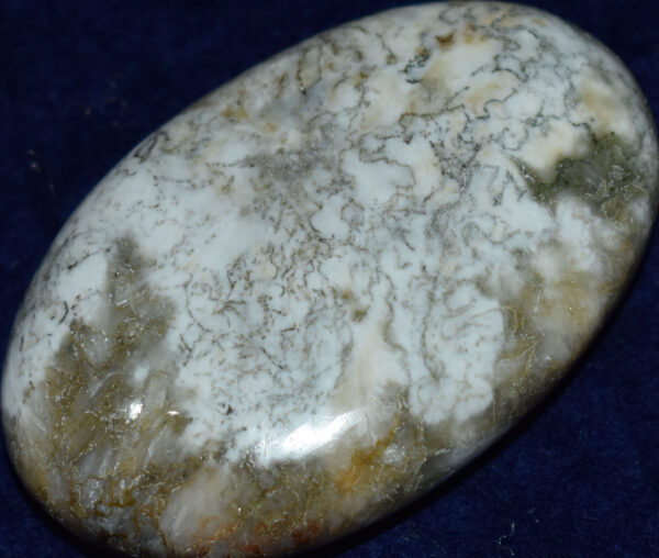 Celadonite with Stilbite Soap-Shaped Palm Stone #21