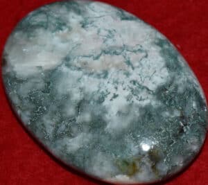 Celadonite with Stilbite Soap-Shaped Palm Stone #24