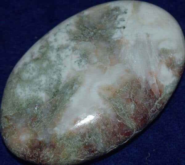 Celadonite with Stilbite Soap-Shaped Palm Stone #28
