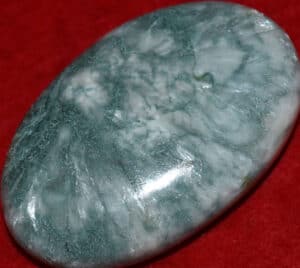 Celadonite with Stilbite Soap-Shaped Palm Stone #29