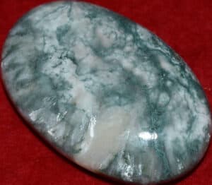 Celadonite with Stilbite Soap-Shaped Palm Stone #31