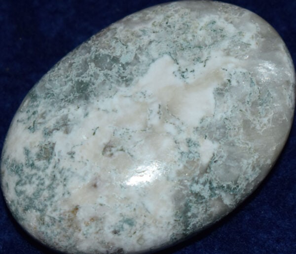 Celadonite with Stilbite Soap-Shaped Palm Stone #5