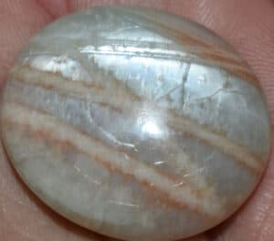 Parrot Green Moonstone Palm Stone #5