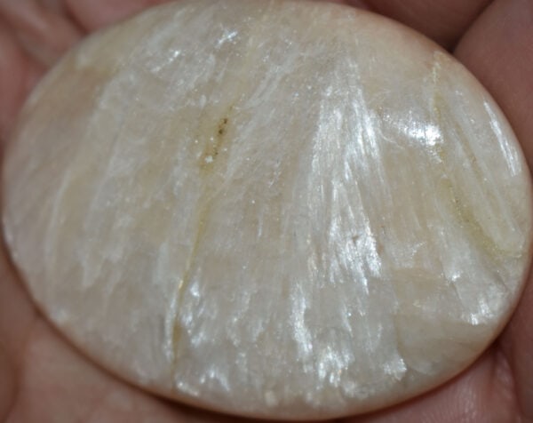 Stilbite Soap-Shaped Palm Stone #2