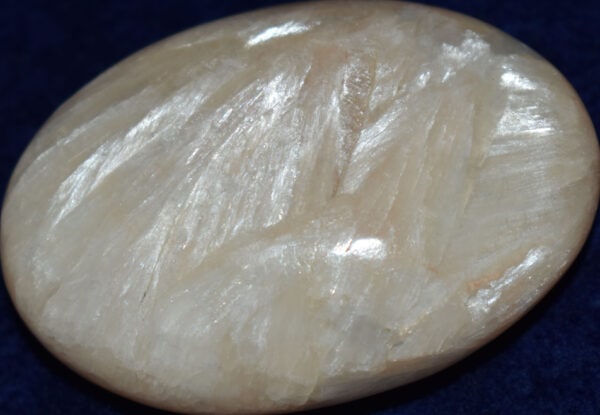 Stilbite Soap-Shaped Palm Stone #3