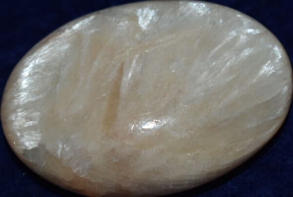 Stilbite Soap-Shaped Palm Stone #3