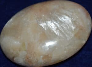 Stilbite Soap-Shaped Palm Stone #4