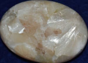 Stilbite Soap-Shaped Palm Stone #5