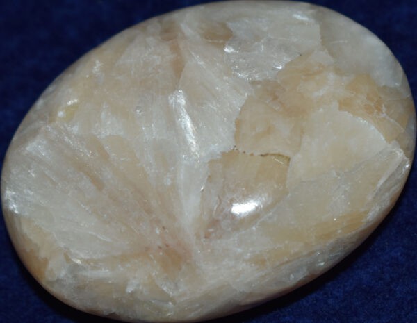 Stilbite Soap-Shaped Palm Stone #6
