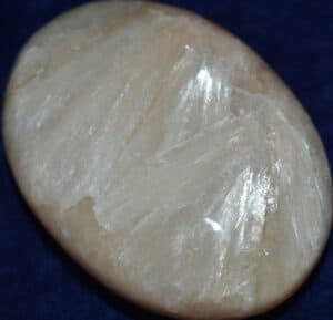 Stilbite Soap-Shaped Palm Stone #7