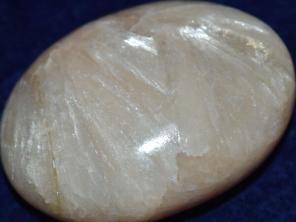 Stilbite Soap-Shaped Palm Stone #7